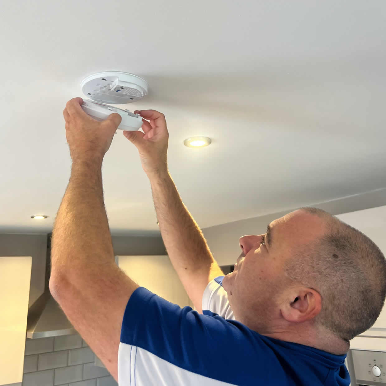 Different types of smoke and heat alarms installed in Morley